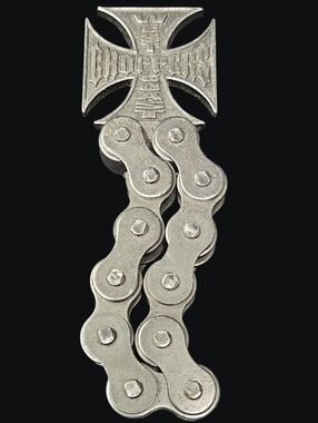 West Coast Choppers Functional Motorcycle Chain Handle Iron Cross Bottle Opener